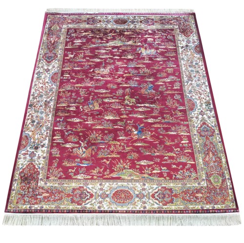 Dywan ekskluzywny QUM Silk 10 czerwony _dywanywitek_pl_3
