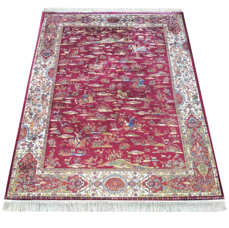 Dywan ekskluzywny QUM Silk 10 czerwony _dywanywitek_pl_3