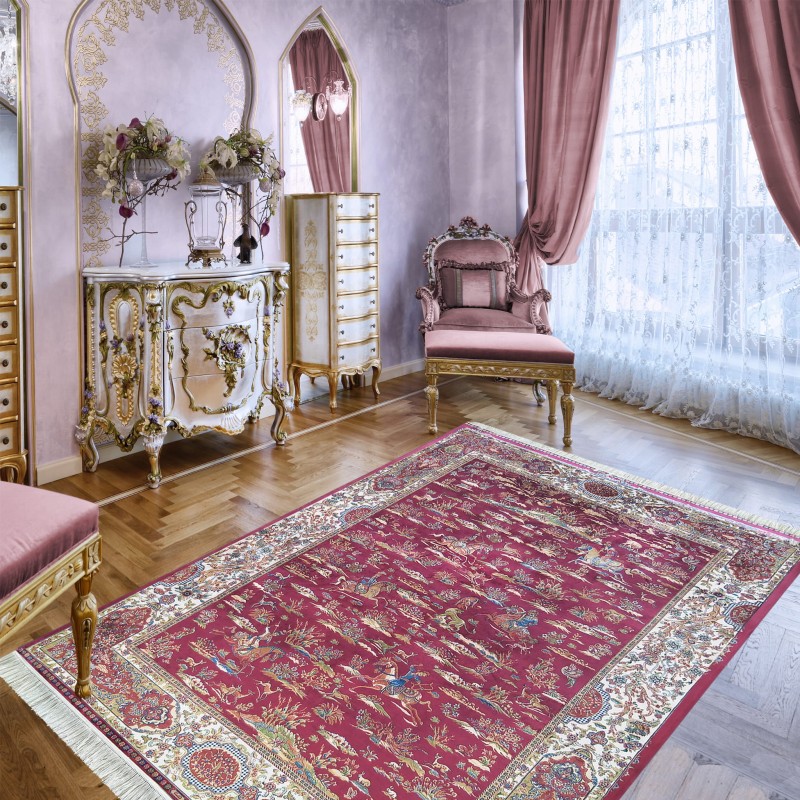 Dywan ekskluzywny QUM Silk 10 czerwony _dywanywitek_pl_2