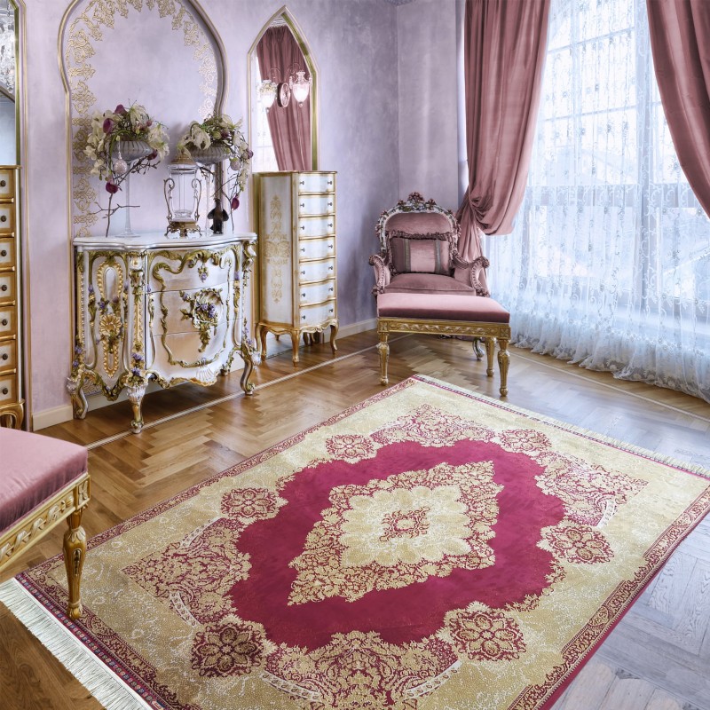 Dywan ekskluzywny QUM Silk 02 czerwony _dywanywitek_pl_2