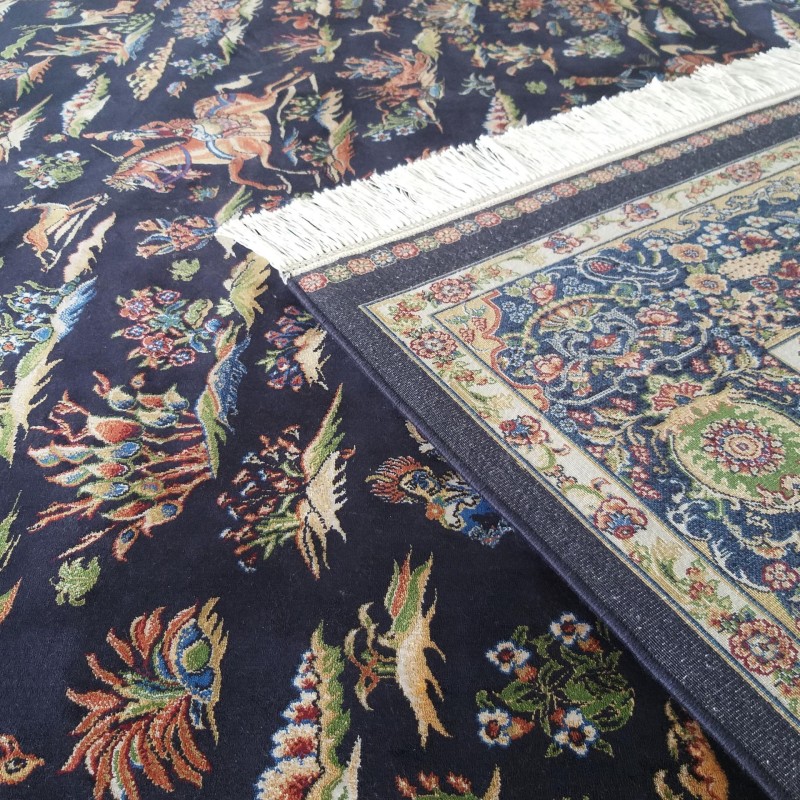 Dywan ekskluzywny QUM Silk 10 granatowy _dywanywitek_pl_6