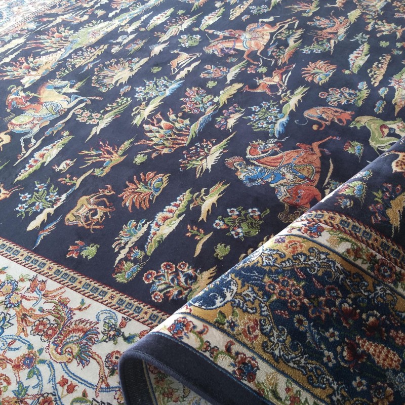 Dywan ekskluzywny QUM Silk 10 granatowy _dywanywitek_pl_7