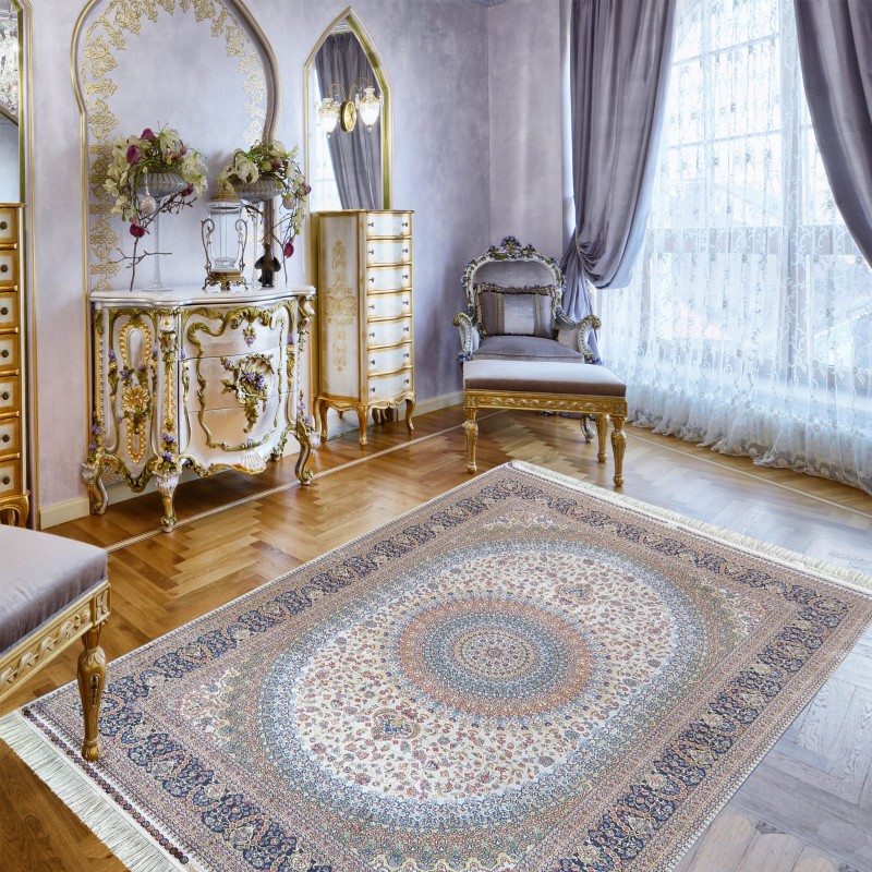 Dywan ekskluzywny QUM Silk 07 kremowy _dywanywitek_pl_2