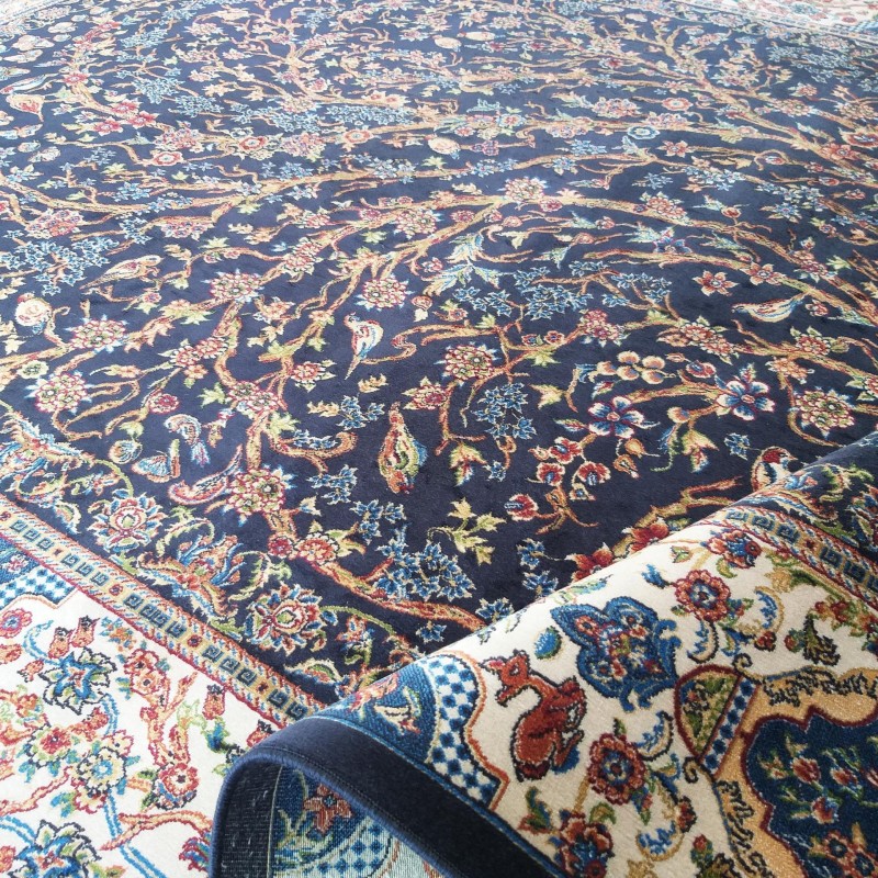 Dywan ekskluzywny QUM Silk 11 granatowy _dywanywitek_pl_7