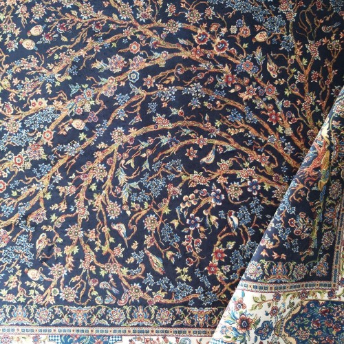 Dywan ekskluzywny QUM Silk 11 granatowy _dywanywitek_pl_9