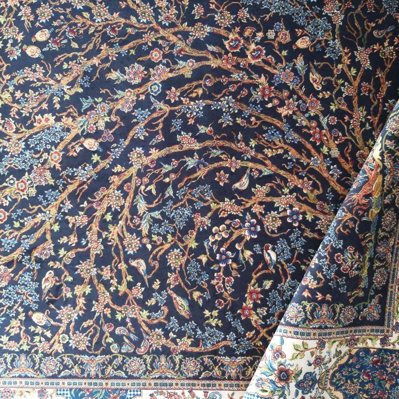 Dywan ekskluzywny QUM Silk 11 granatowy _dywanywitek_pl_9