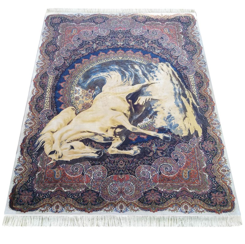 Dywan ekskluzywny QUM Silk 04 granatowy HORSE _dywanywitek_pl_3
