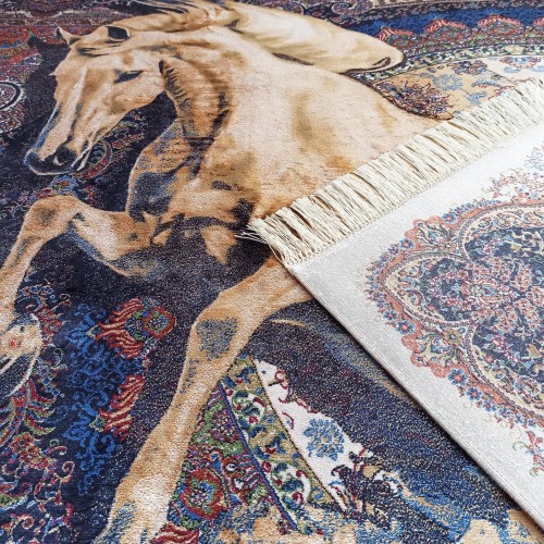 Dywan ekskluzywny QUM Silk 04 granatowy HORSE _dywanywitek_pl_7