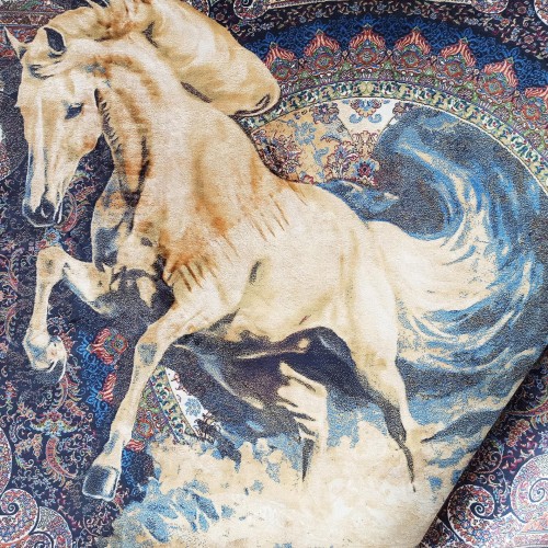 Dywan ekskluzywny QUM Silk 04 granatowy HORSE _dywanywitek_pl_9
