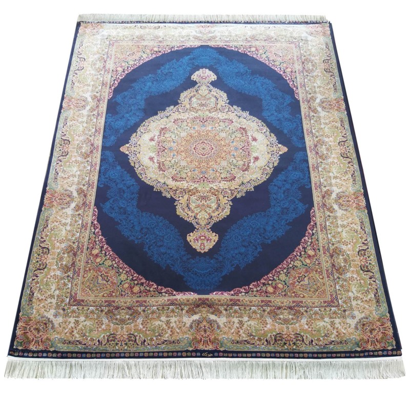 Dywan ekskluzywny QUM Silk 01 granatowy _dywanywitek_pl_3