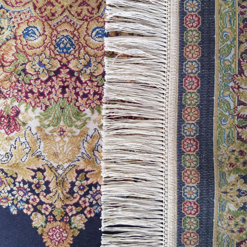 Dywan ekskluzywny QUM Silk 01 granatowy _dywanywitek_pl_4