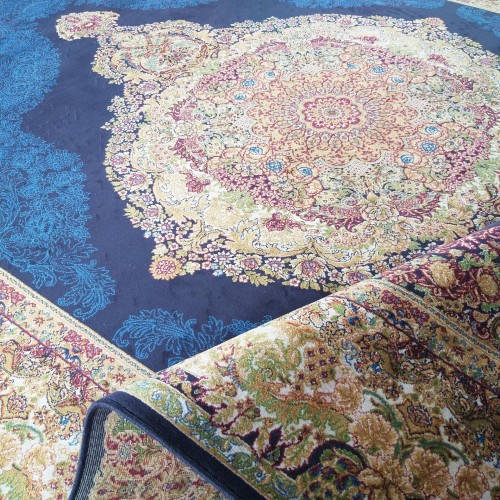 Dywan ekskluzywny QUM Silk 01 granatowy _dywanywitek_pl_6