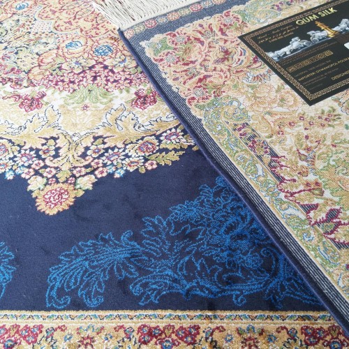 Dywan ekskluzywny QUM Silk 01 granatowy _dywanywitek_pl_7