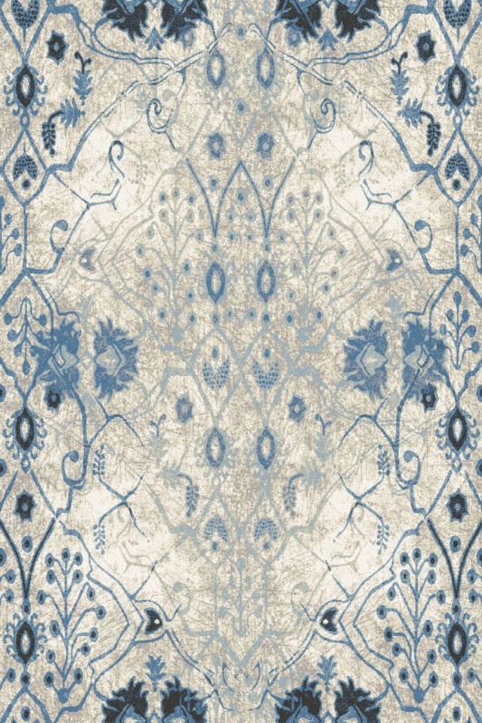 Dywan wełniany Agnella Opal Pabla niebieski (binding)