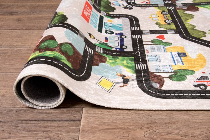 Dywan dla dzieci KIDS 574 Uliczki Drogi Miasto _dywanywitek_pl_8