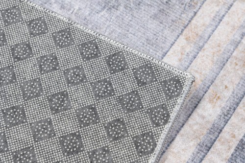 Antypoślizgowy spód szarego dywanu vintage 29870 Print Toscana