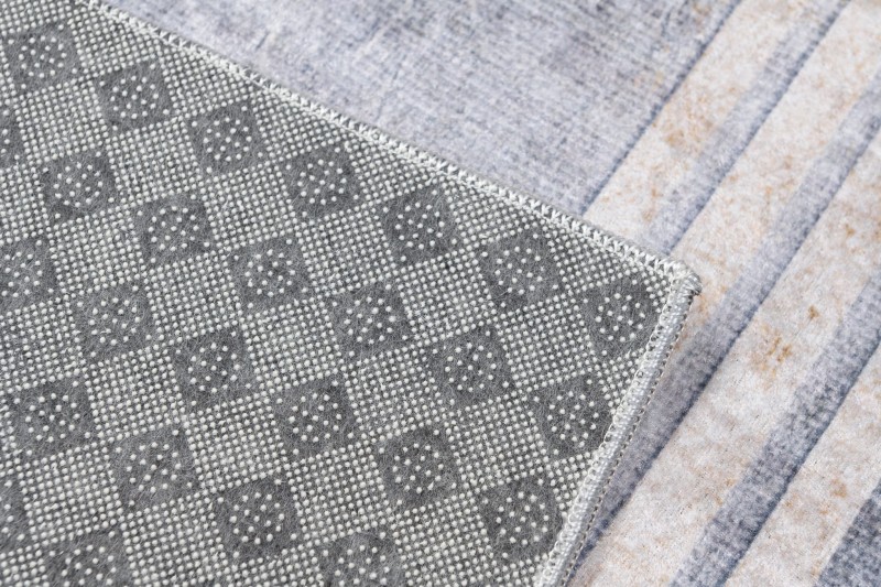 Antypoślizgowy spód szarego dywanu vintage 29870 Print Toscana