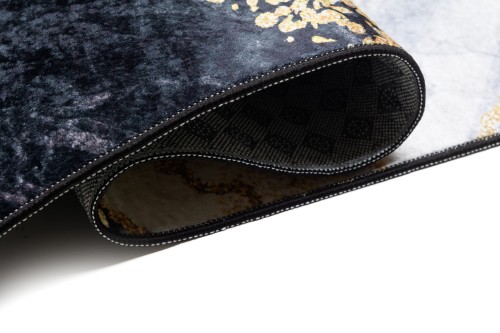 Spód i bok dywanu nowoczesnego ze złotym nadrukiem 21150 Print Toscana