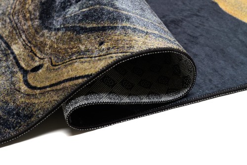 Bok dywanu abstrakcja ze złotym 38670 Print Toscana