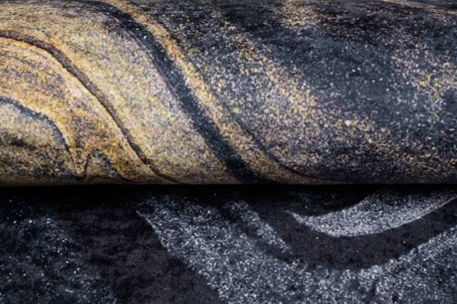 Runo dywanu abstrakcja ze złotym 38670 Print Toscana