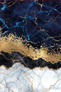 Dywan nowoczesny ze złotym 37050 Print Toscana