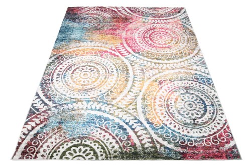 Rzut ukośny dywanu etno 43870 Print Toscana