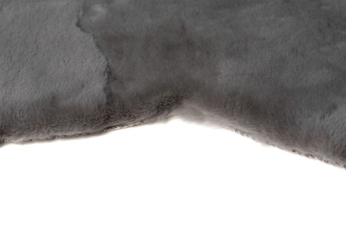 Bok dywanu pluszowego Rabbit Fur Teddy Bear dark grey