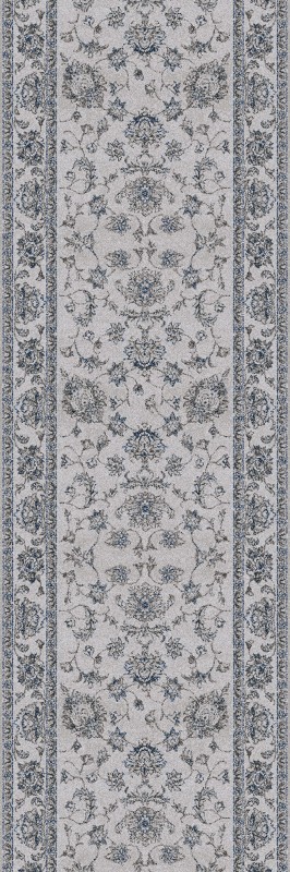 chodnik wełniany na metry Agnella Isfahan Tribas kolor szary