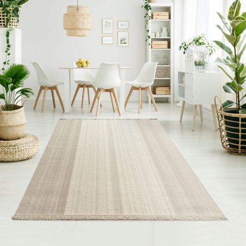 DYWAN WEŁNIANY LANA/DUNE 77961-72800 PASY BEŻOWE FRĘDZLE _dywanywitek_pl_2