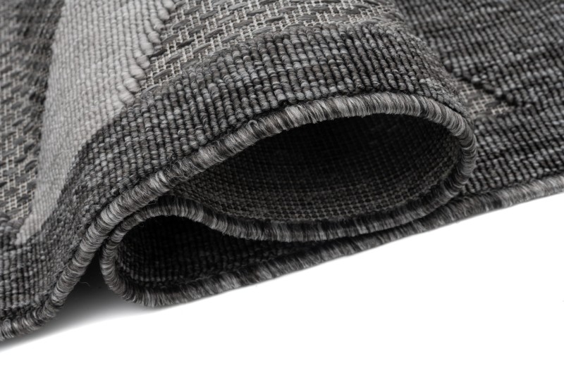 Bok szarego dywanu 3d geometrycznego Cansas FG40A