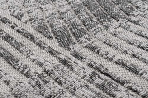 Runo szarego dywanu vintage geometrycznego Cansas FG42A