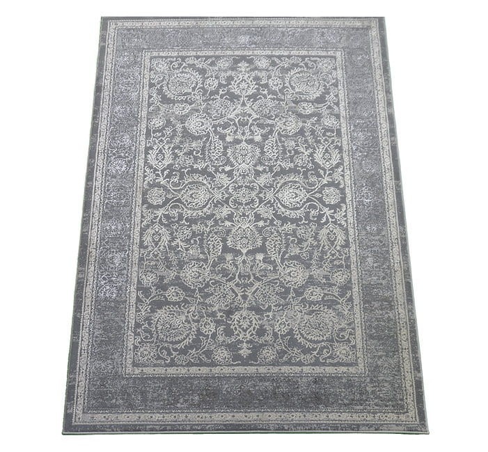 Rzut ukośny szarego dywanu tadycyjnego Allianz 6301