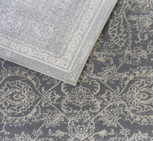 Spód szarego dywanu tadycyjnego Allianz 6301