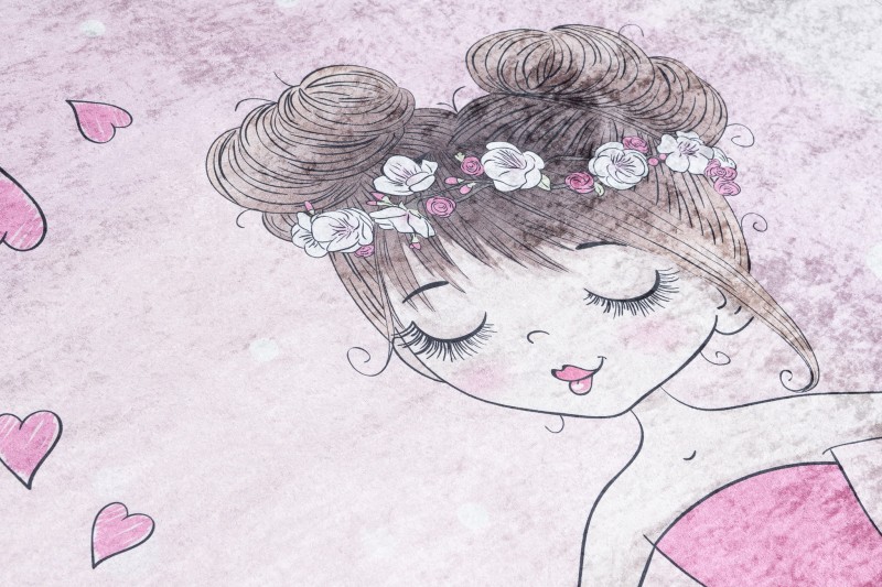 Dywan różowa baletnica 2161 PRINT EMMA_dywanywitek_pl_4