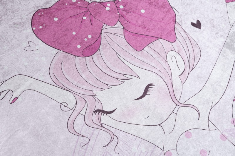 Dywan dla dziewczynki różowa baletnica 41970 PRINT EMMA_dywanywitek_pl_5