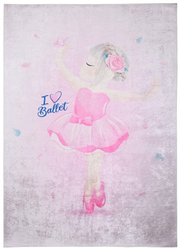 Dywan dla dziewczynki baletnica 42810 PRINT EMMA_dywanywitek_pl_