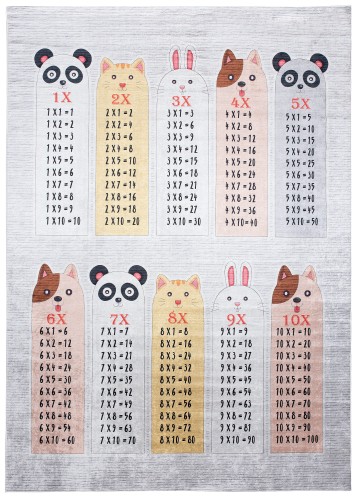 Dywan z tabliczką mnożenia 2162 PRINT EMMA _dywanywitek_pl_