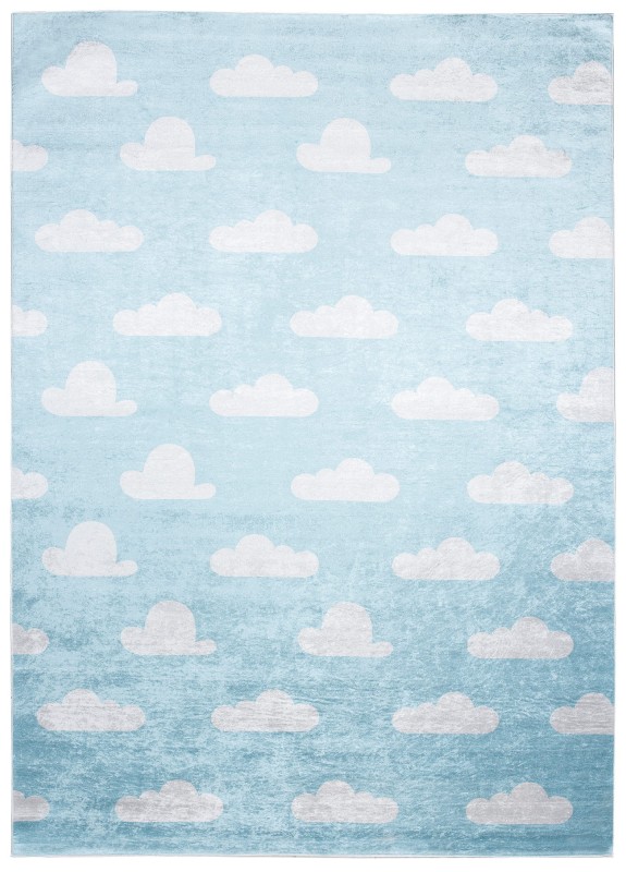 Dywan chmurki niebieski  2469 PRINT EMMA_dywanywitek_pl_