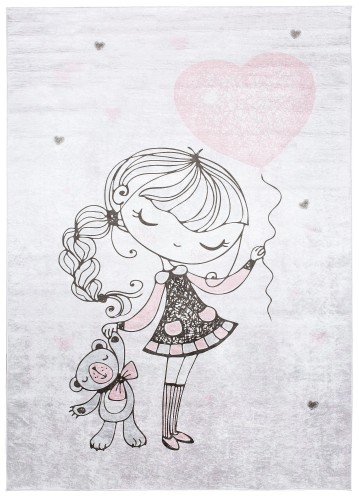Dywan dziewczynka z misiem 2231 PRINT EMMA _dywanywitek_pl_