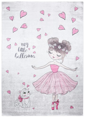 Dywan dla dziewczynki balerina 2701 PRINT EMMA _dywanywitek_pl_