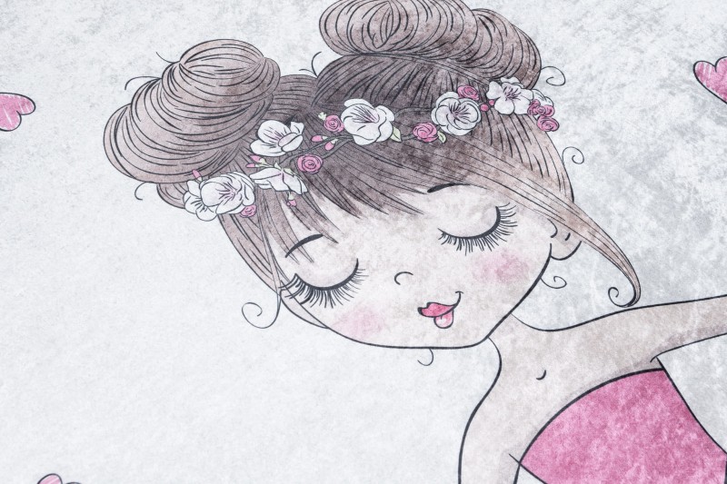 Dywan dla dziewczynki balerina 2701 PRINT EMMA _dywanywitek_pl_4