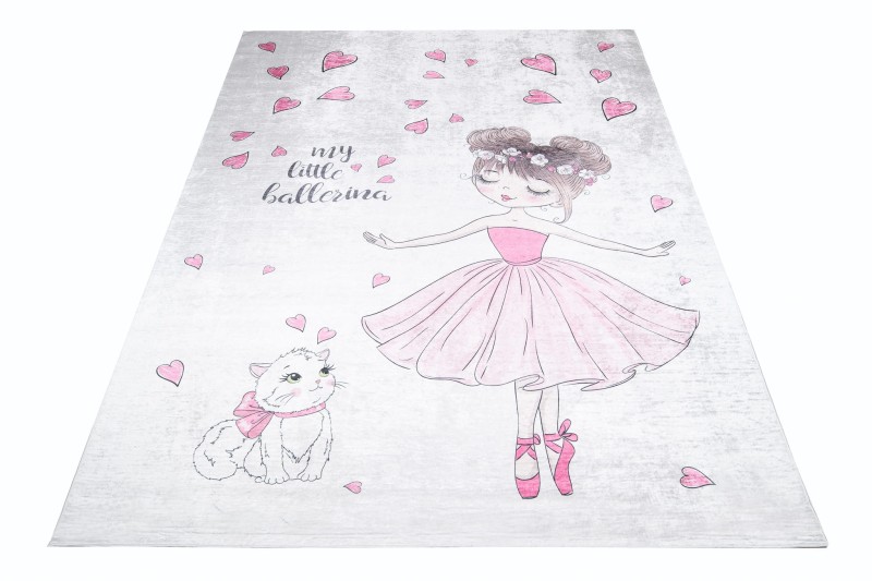 Dywan dla dziewczynki balerina 2701 PRINT EMMA - zdj. 2