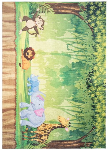 Dywan dla dzieci zoo wesołe zwierzęta 2649 PRINT EMMA _dywanywitek_pl_