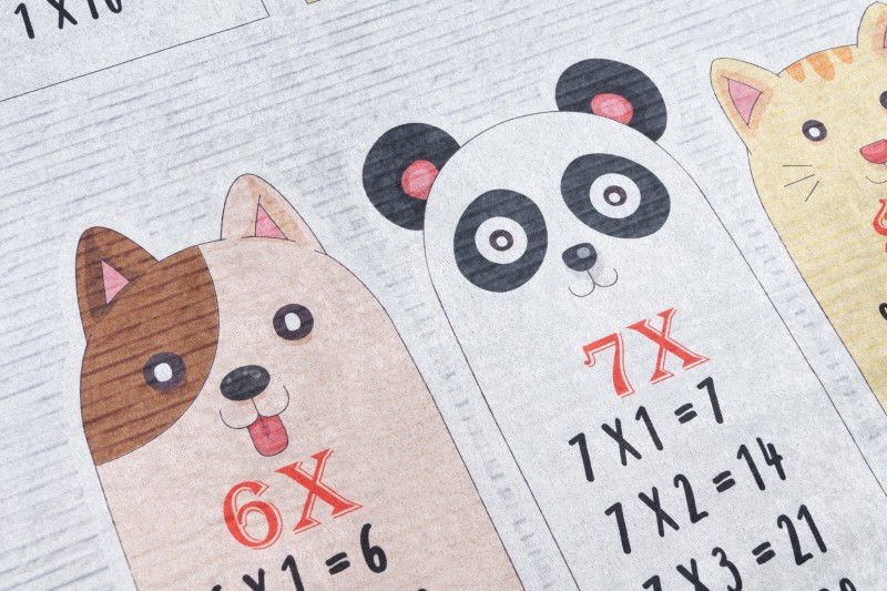 Dywan z tabliczką mnożenia 2162 PRINT EMMA _dywanywitek_pl_4