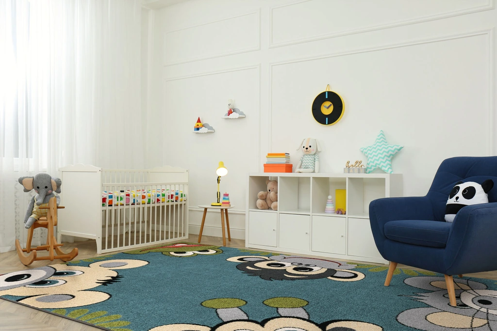 Dywan syntetyczny dziecięcy FD Funky Top Tig w pokoju dziecka