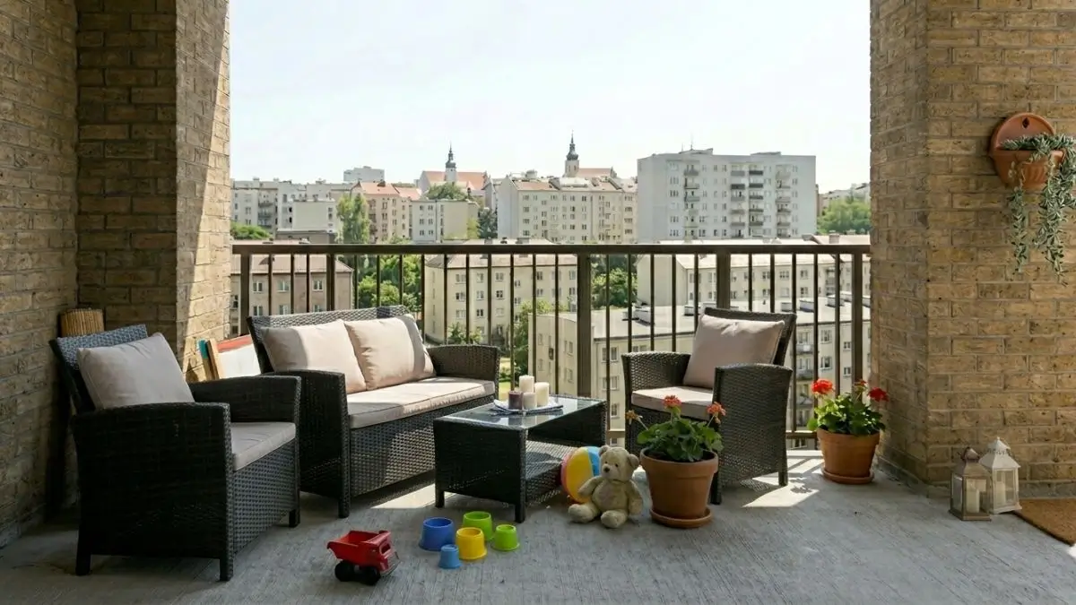 Taras w bloku przed metamorfozą